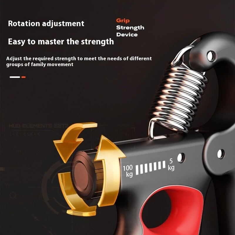 (image for) KALOAD 5-100KG Adjustable Hand Grip Strength Trainer Mechanical Counter Forearm Exerciser Power Strengthener for Gym Fitness Equipment with Counting Function